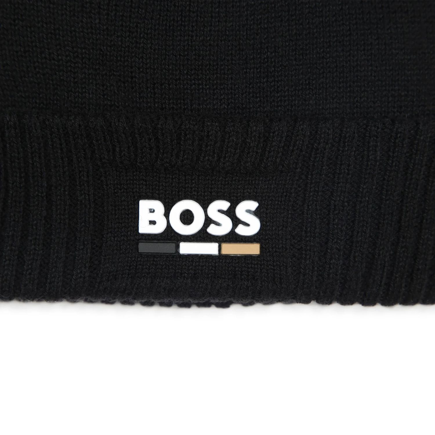 BOSS J51600 Baby Boy's Logo Beanie Hat – Black