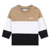 BOSS J51288/J51275 Boy's LS Colorblock Sweater & Cargo Pants Set 2PC/ BROWN- BLACK