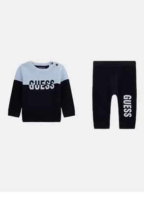 Guess I4YG18Z3FK0 Baby Boy's Long Sleeve Knit Top & Pant Set 2PC – Frosted Blue