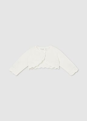 Mayoral 307 Baby Girl's LS Basic Knit Short Cardigan/ CRUDO