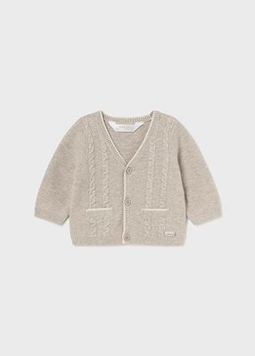 Mayoral 2308 Baby Boy's LS Knit Cardigan/ NUEZ VIG