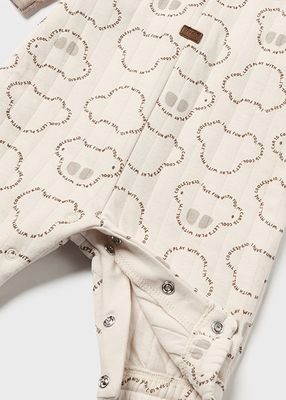 Mayoral 2619 Baby Boy's LS Overall Onesie/ TIRAMISU V
