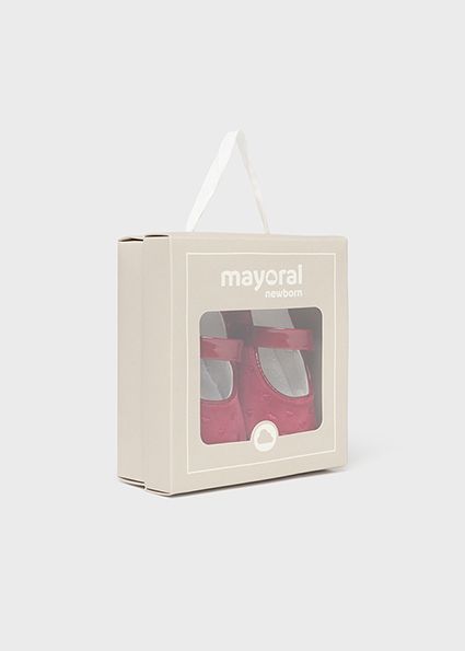 Mayoral 9794 Baby Girl's Velvet Maryjane Shoes – Rojo