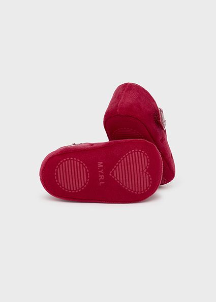Mayoral 9794 Baby Girl's Velvet Maryjane Shoes – Rojo