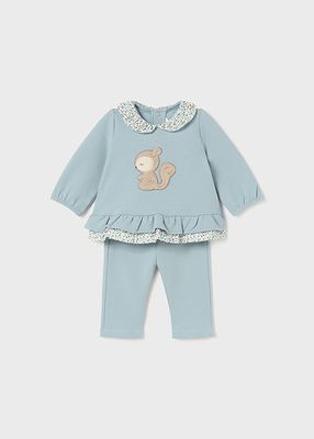 Mayoral 2507 Baby Girl's LS Top & Pants Set 2PC/ POLAR