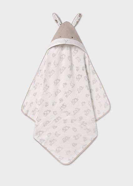 Mayoral 9525 Baby's OS Hooded Animal Face Towel – Crudo