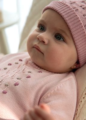 Mayoral 2888 Baby Girl's Long Sleeve Knit Dress & Hat Set 2PC – Sugar