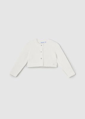 Mayoral 2325 Baby Girl's LS Fluffy Knit Cardigan/ CRUDO