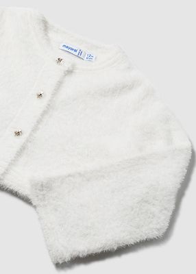 Mayoral 2325 Baby Girl's LS Fluffy Knit Cardigan/ CRUDO
