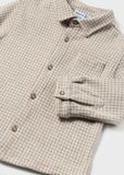 Mayoral 2186/2543 Baby Boy's LS Jacquard Shirt & Knit Pants Set 2PC/ LATTE VIG- TOPO