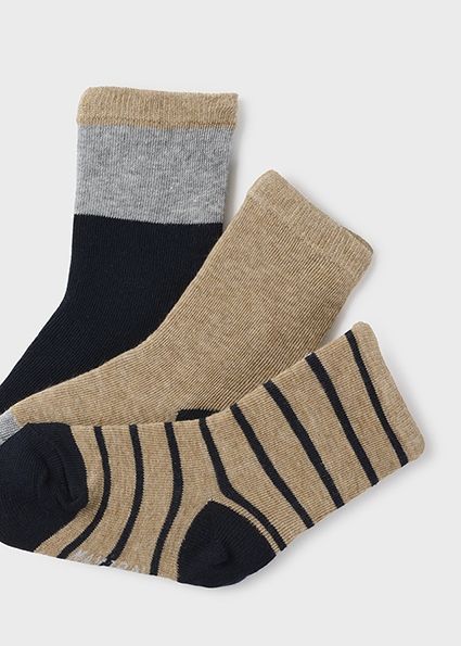 Mayoral 10757 Baby Boy's Crew Socks Set 3PR – Marino