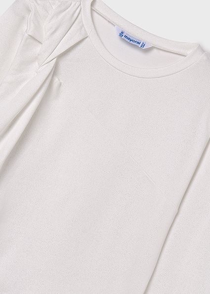 Mayoral 7007 Girl's Long Sleeve Knotted Top – Crudo