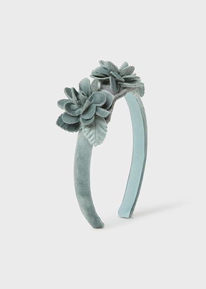 Mayoral 10778 Girl's OS Velvet Flower Headband – Jade