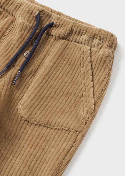 Mayoral 2030/2542 Baby Boy's Long Sleeve T-Shirt & Corduroy Pants Set 2PC – Nata- Toffee