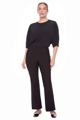 Up! 68252UP Women's Slim Boot Leg Pants – Black