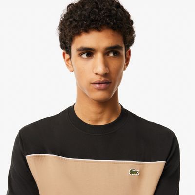 Lacoste TH2853 51 CMB Men’s Sport T-Shirt /BLACK & BEIGE