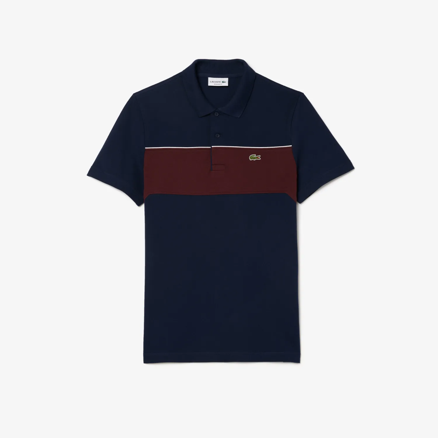 Lacoste PH2847 52 IE3 Men’s Polo – Navy & Burgundy