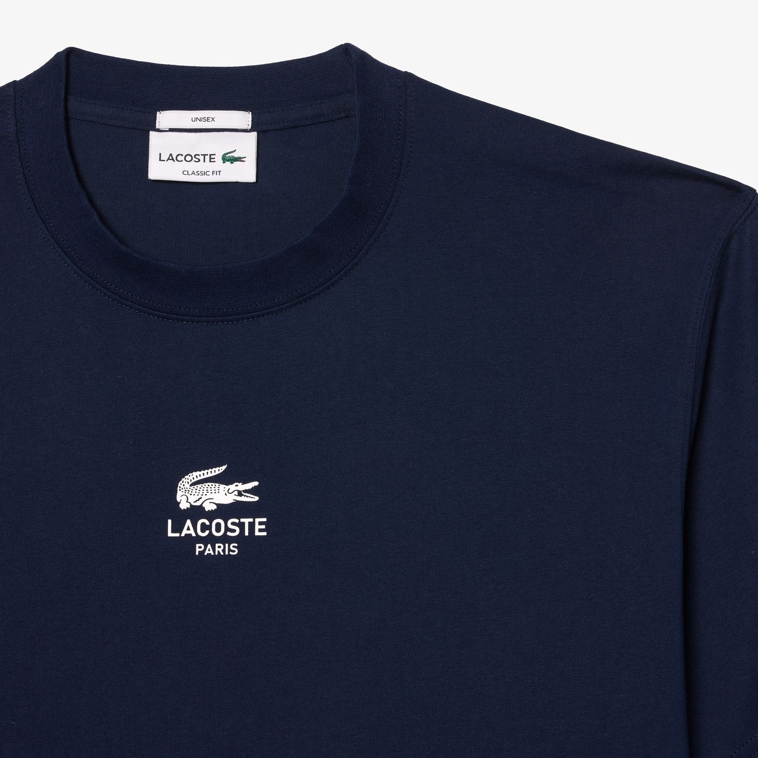 Lacoste TH2739 52 166 Men’s Short Sleeve Classic Fit Round Neck T-Shirt – Navy Blue