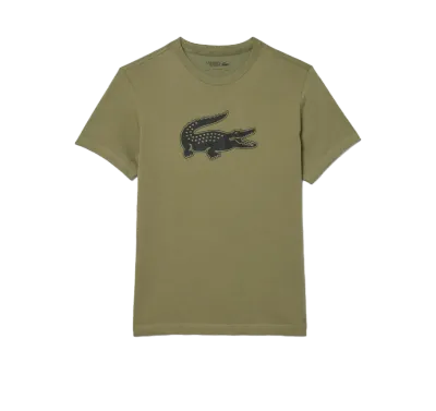 Lacoste TH2042 51 3HK Men’s T-Shirt /KAKI w/ BLACK LOGO