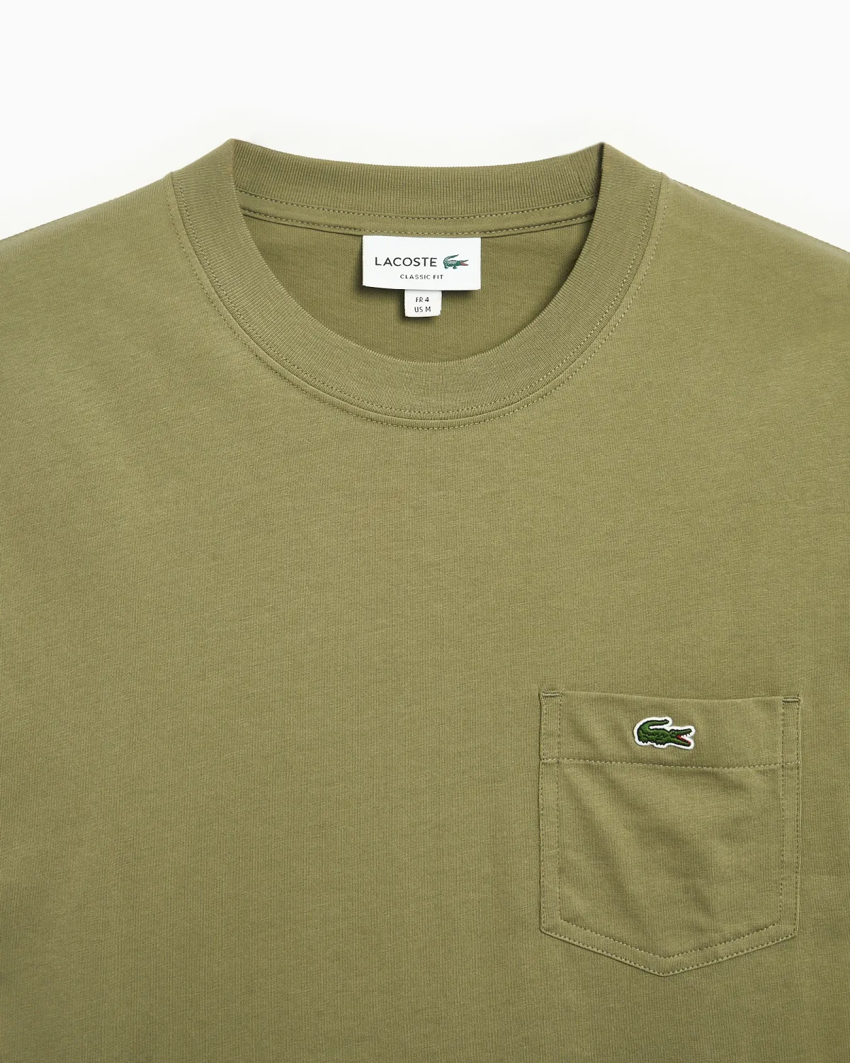 Lacoste TH2827 Men’s Short Sleeve Round Neck T-Shirt w/ Front pocket