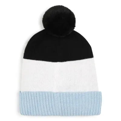 BOSS J51597 Baby Boy's Logo Pom Beanie Hat/ BLUE