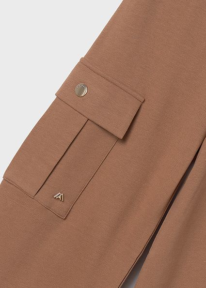 Mayoral 7551 Girl's Fleece Cargo Pants – Canela