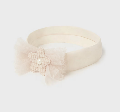 Mayoral 10781 Baby Girl's Star & Tulle Headband – Garbanzo 12m