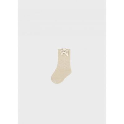 Mayoral 10759 Baby Girl's Ribbon Bow Crew Socks 1PR/ MAZAPAN