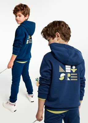 Nukutavake 7840 Boy's Long Sleeve Qtr Zip Hoodie & Joggers Set 2PC – Laguna