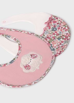 Mayoral 9484 Baby Girl's 3M Floral Sheep Bib – Rosa Baby