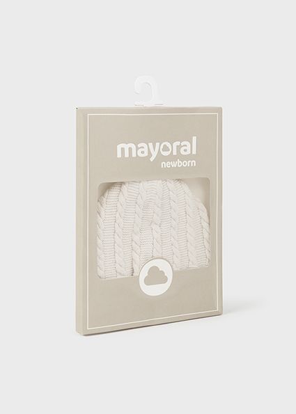 Mayoral 9774 Baby's Knit Hat – Milk Vig