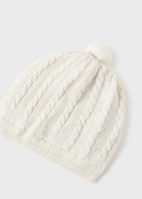 Mayoral 9774 Baby's Knit Hat – Milk Vig