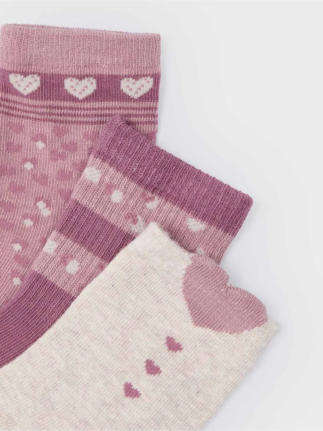 Mayoral 10808 Girl's Crew Socks Set 3PR – Rosado