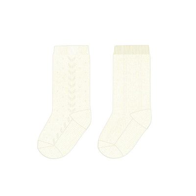 Mayoral 9760 Baby's Dressy Crew Socks Set 2PR – Crudo