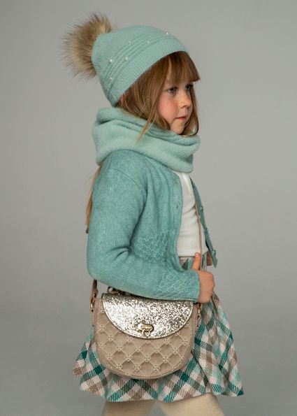 Mayoral 10843 Girl's OS Velvet & Glitter Purse – Arena