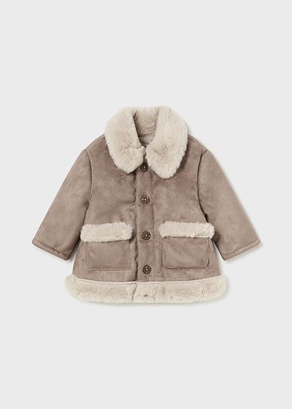 Mayoral 2456 Baby's Double Faced Coat/ CANELA