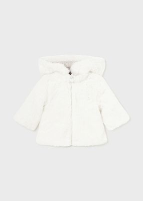 Mayoral 2447 Baby Girl's Reversible Vegan Fur Sweater/ NUEZ VIG