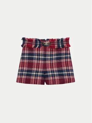 Abel & Lula 5712 Girl's Plaid Shorts/ MARINO