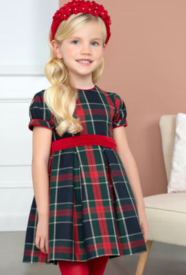 Abel & Lula 5530 Girl's Long Sleeve Printed Dress – Rojo