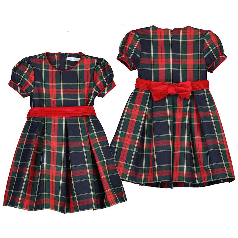Abel & Lula 5530 Girl's Long Sleeve Printed Dress – Rojo