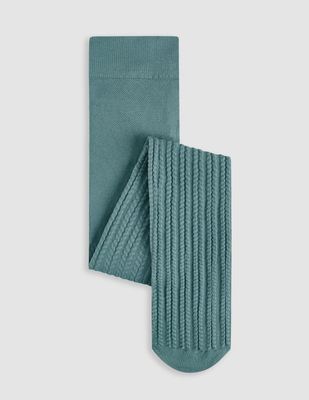 Abel & Lula 5902 Girl's Jacquard Rhombus Stockings/ MARINO