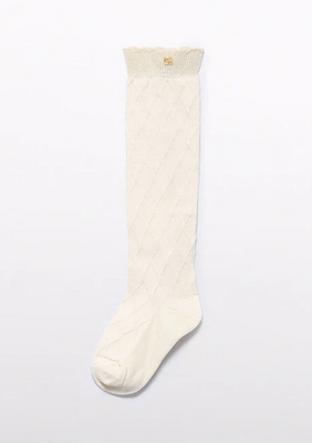Abel & Lula 5906 Girl's Jacquard Sock/ CREMA
