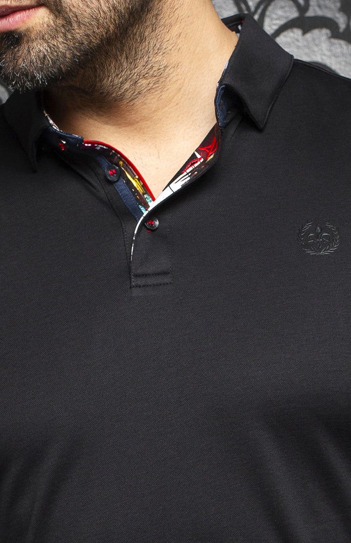 Au Noir FALCON Men’s Long Sleeve Polo Shirt