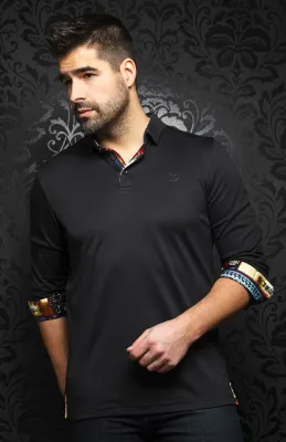Au Noir FALCON Men’s LS Polo Shirt/