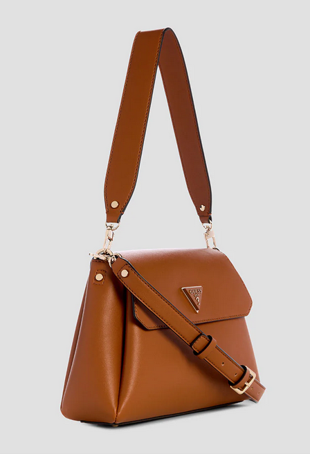 Guess VG950720 Women's Sora Girlfriend Flap Shoulder Bag – Cognac