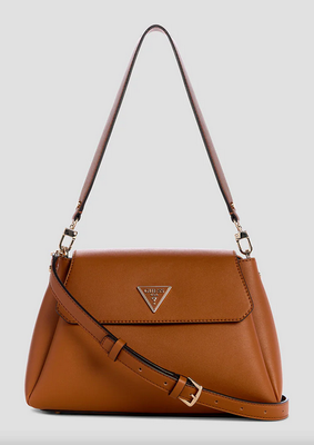 Guess VG950720 Women's Sora Girlfriend Flap Shoulder Bag – Cognac