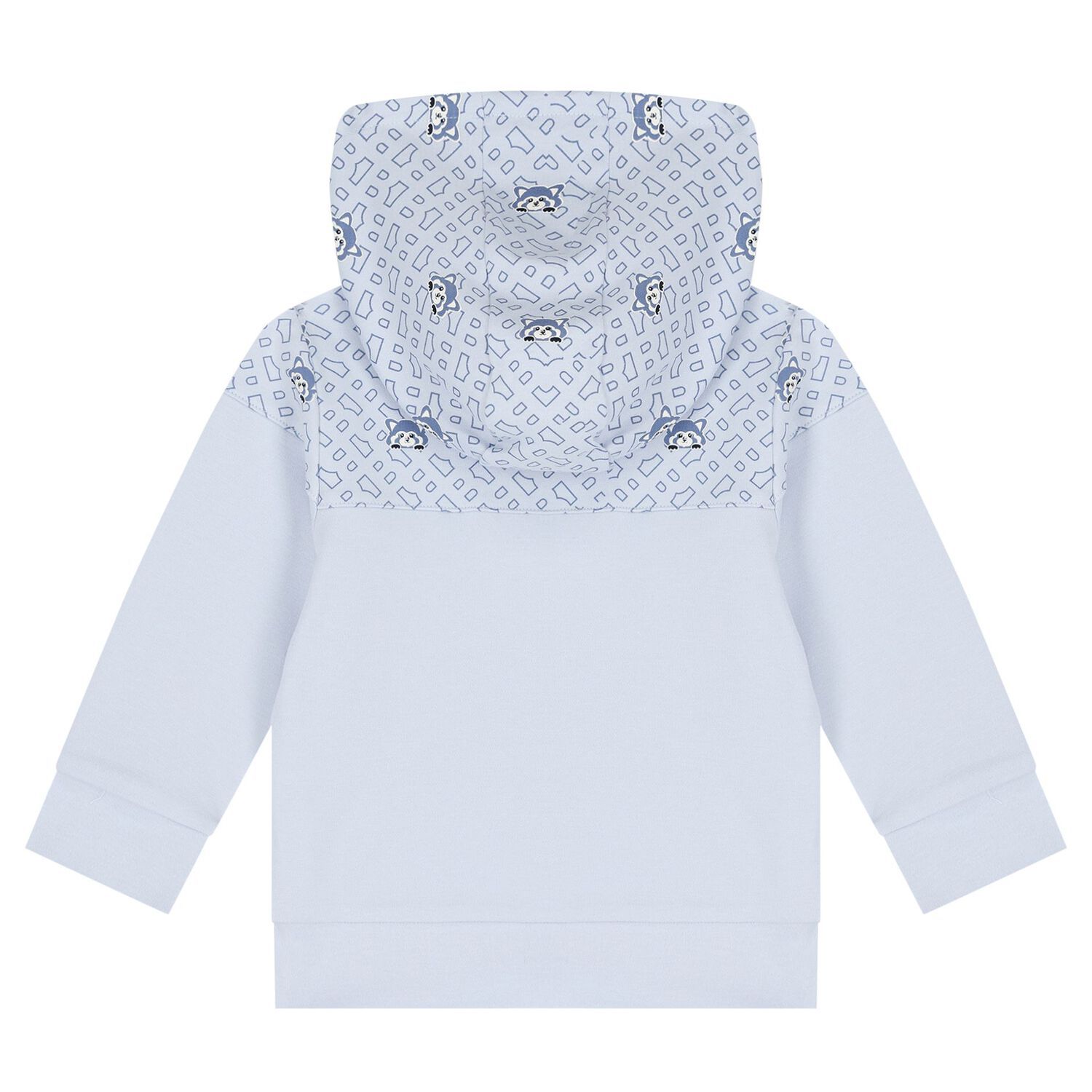 BOSS J51057 Baby Boy's Long Sleeve T-Shirt, Zip Hoodie & Joggers Set 3PC – Lt Blue