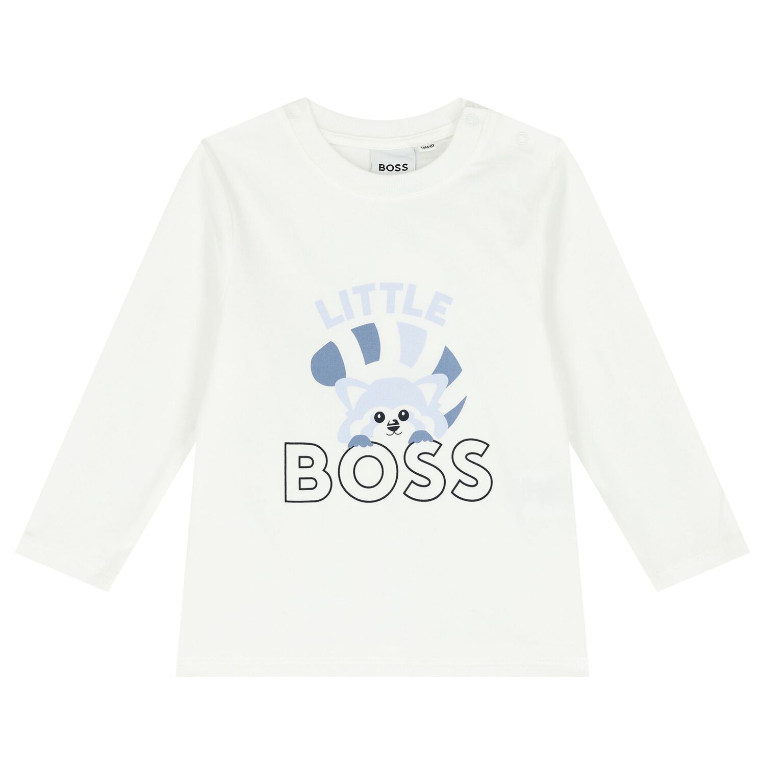 BOSS J51057 Baby Boy's Long Sleeve T-Shirt, Zip Hoodie & Joggers Set 3PC – Lt Blue