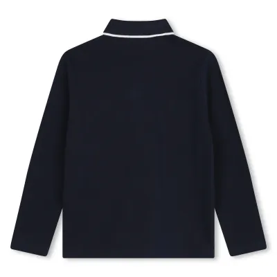 BOSS J51171 Boy's LS Mini Me Polo Shirt/ NAVY