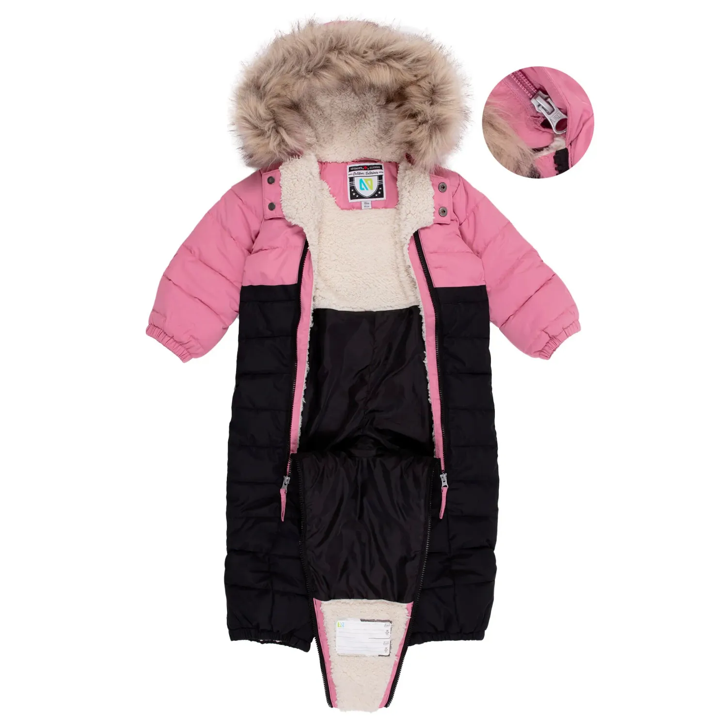 Nano F24M472 Baby Girl's Selena One-Piece Snowsiut/ PINK